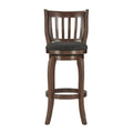 Tabouret de bar pivotant Ali Modern en lin à dossier haut de 74 cm
