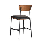 Tabouret de comptoir Lowrey en similicuir et métal de 25 po