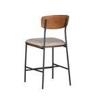 Tabouret de comptoir Lowrey en similicuir et métal de 25 po