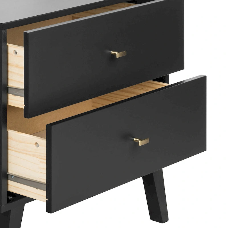Commode à 7 tiroirs Milo Mid-Century Modern