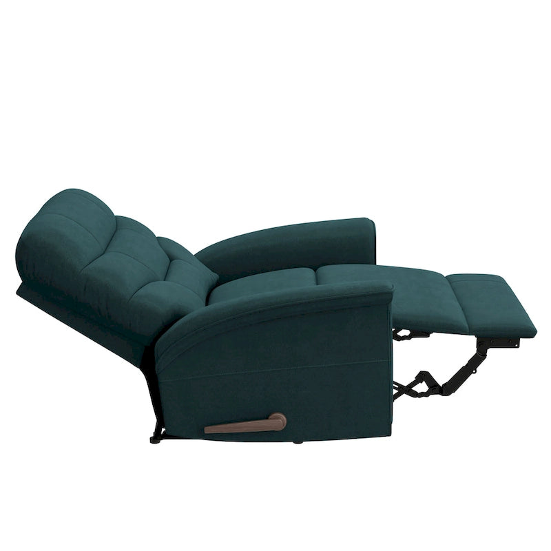 Fauteuil inclinable Beck Wall Hugger moyen bleu en microfibre