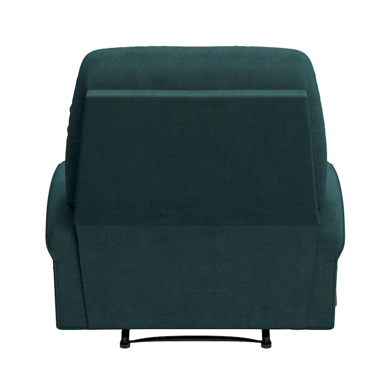 Fauteuil inclinable Beck Wall Hugger moyen bleu en microfibre