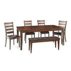 Banquette de salle à manger sans dossier rembourrée Kona Brandy