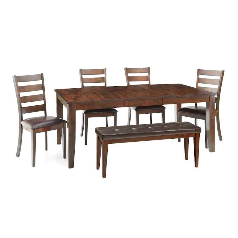 Banquette de salle à manger sans dossier rembourrée Kona Brandy