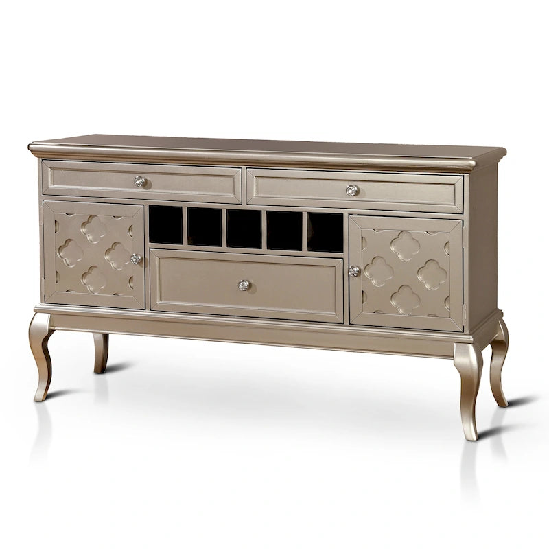 Buffet et vaisselier en bois Mora Glam de 60 pouces