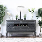 Buffet et vaisselier en bois Mora Glam de 60 pouces