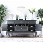 Buffet et vaisselier en bois Mora Glam de 60 pouces