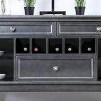 Buffet et vaisselier en bois Mora Glam de 60 pouces