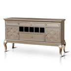 Buffet et vaisselier en bois Mora Glam de 60 pouces