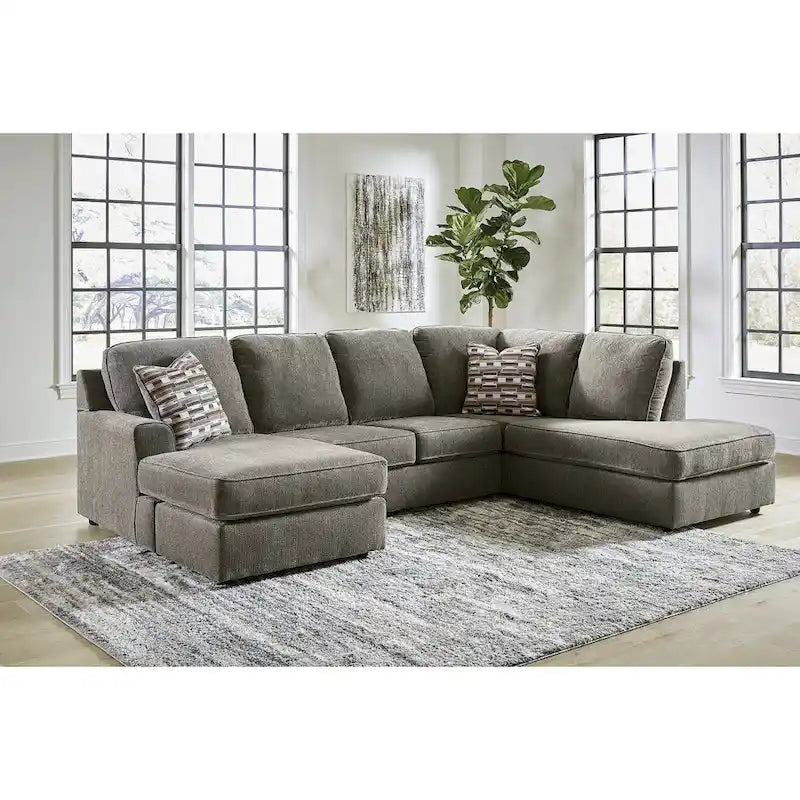  O'Phannon Putty 2-Piece Sectional with Chaise - 125W x 86D x 38H