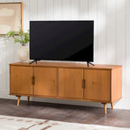 Meuble TV en bois massif de style Mid-Century Modern