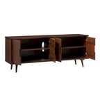 Meuble TV en bois massif de style Mid-Century Modern