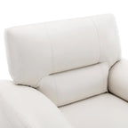 Fauteuils d'appoint rembourrés en similicuir pour le salon