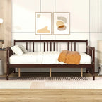 Lit plateforme en bois Hjalta de 25 cm, style mid-century
