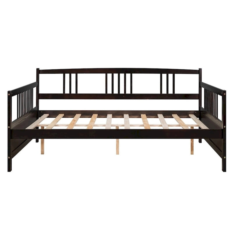 Lit plateforme en bois Hjalta de 25 cm, style mid-century