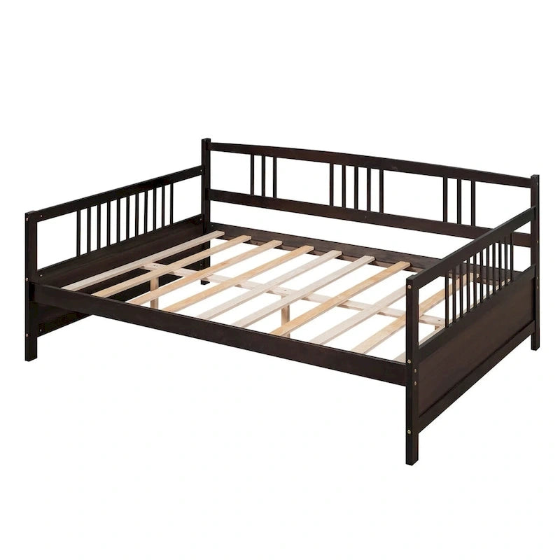 Lit plateforme en bois Hjalta de 25 cm, style mid-century