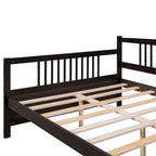 Lit plateforme en bois Hjalta de 25 cm, style mid-century