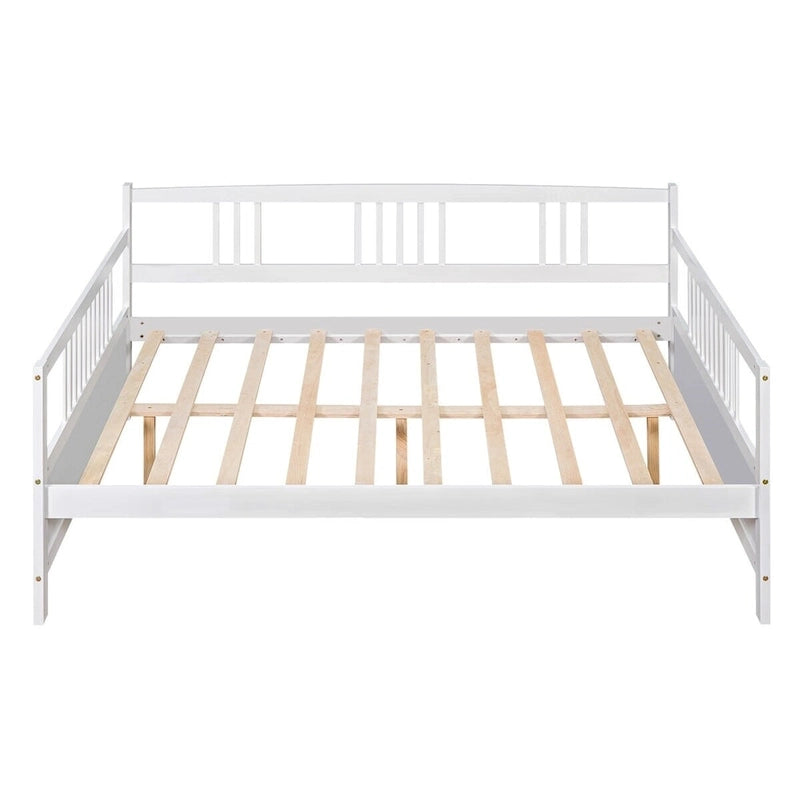 Lit plateforme en bois Hjalta de 25 cm, style mid-century