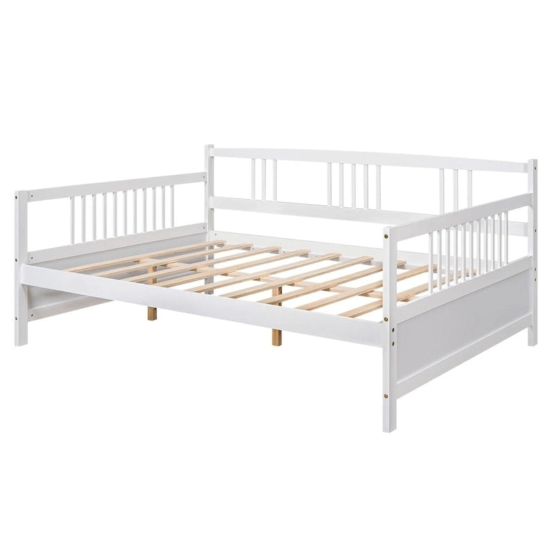 Lit plateforme en bois Hjalta de 25 cm, style mid-century
