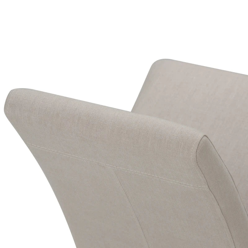 Salle à manger de transition normande 9 pièces avec 8 chaises Parsons rembourrées et table de 54 po de large