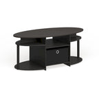  Astor Walnut Oval Coffee Table