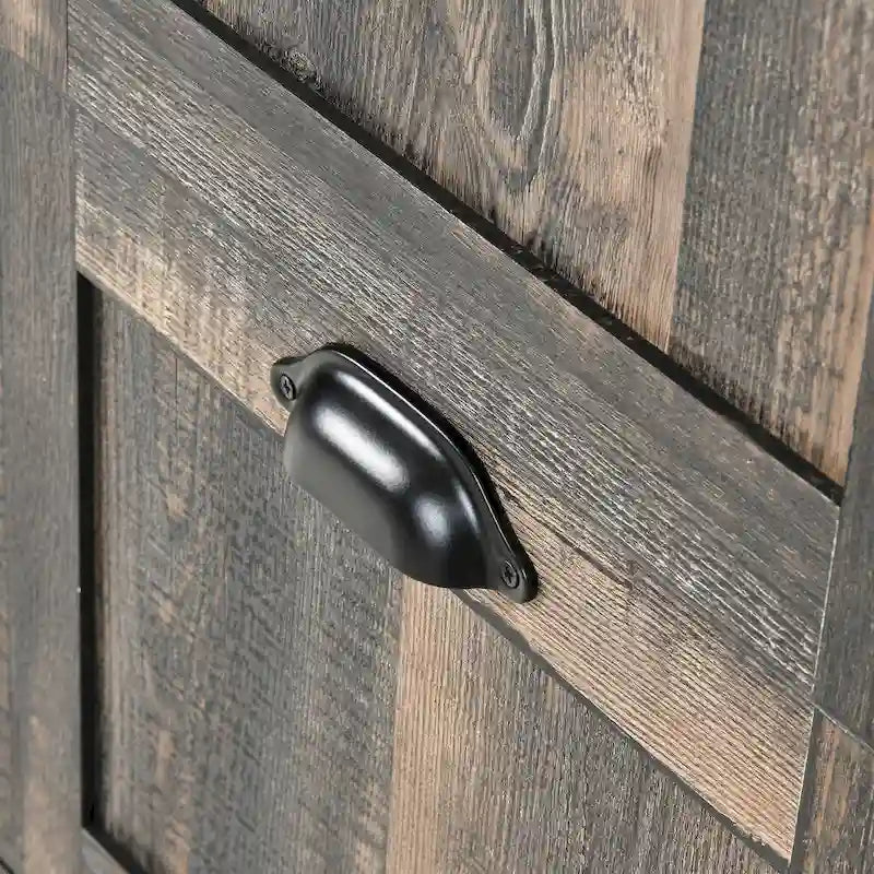 Meuble de classement vertical rustique en bois à 4 tiroirs avec armoire de rangement verrouillable