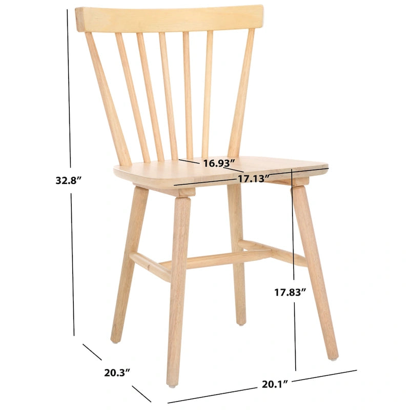 Chaise de salle à manger Signa Spindle Farmhouse - 20 L x 20 P x 33 H - 20L x 20P x 33H