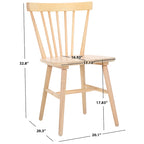 Chaise de salle à manger Signa Spindle Farmhouse - 20 L x 20 P x 33 H - 20L x 20P x 33H