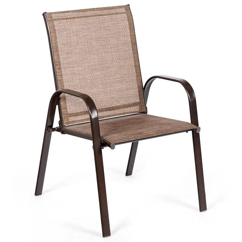 Chaises de patio, jardin, terrasse, cour avec accoudoir - Voir les détails