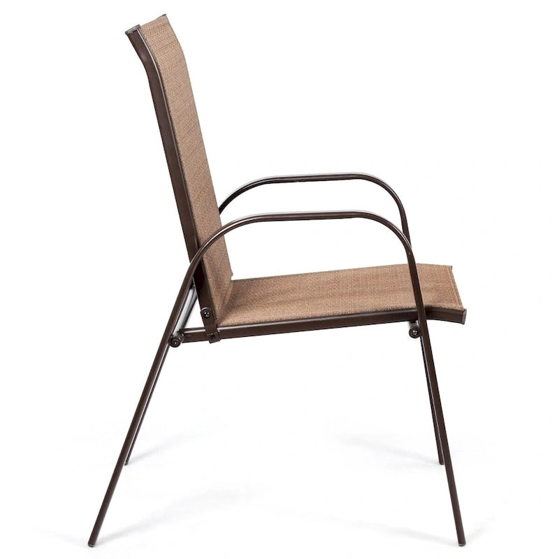 Chaises de patio, jardin, terrasse, cour avec accoudoir - Voir les détails