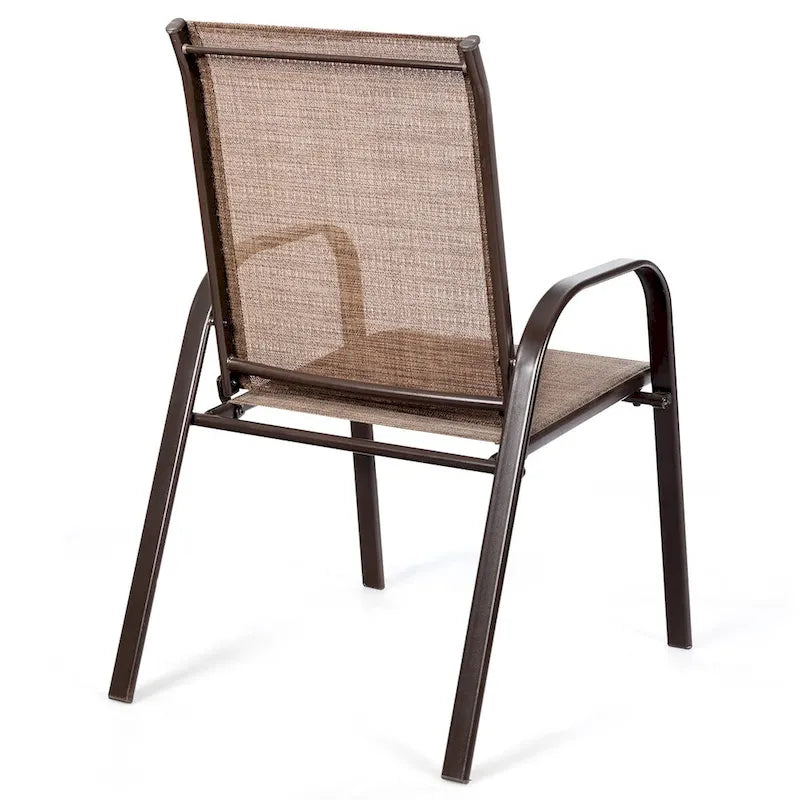 Chaises de patio, jardin, terrasse, cour avec accoudoir - Voir les détails