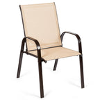 Chaises de patio, jardin, terrasse, cour avec accoudoir - Voir les détails