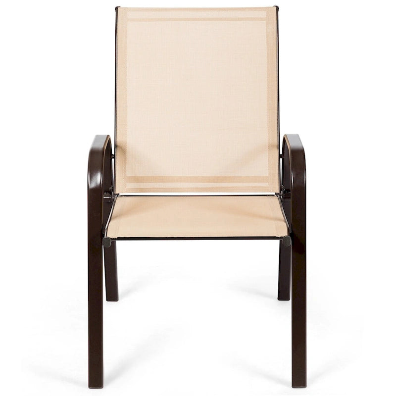 Chaises de patio, jardin, terrasse, cour avec accoudoir - Voir les détails