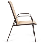 Chaises de patio, jardin, terrasse, cour avec accoudoir - Voir les détails