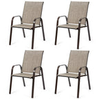 Chaises de patio, jardin, terrasse, cour avec accoudoir - Voir les détails