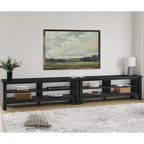 Meuble TV 70 pouces pour TV 75 pouces, console TV de centre de divertissement classique