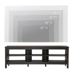 Meuble TV 70 pouces pour TV 75 pouces, console TV de centre de divertissement classique
