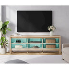 Meuble TV 70 pouces pour TV 75 pouces, console TV de centre de divertissement classique