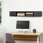FITUEYES Console TV murale Meuble TV suspendu Étagère de rangement – 43,3
