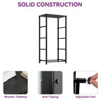 Commode de chambre à coucher avec 4 tiroirs en tissu, tour de rangement étroite pour vêtements, placards, chambre d'enfant, tour de rangement avec placard