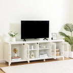 Meuble TV élégant de 71 pouces, meuble de divertissement, support TV