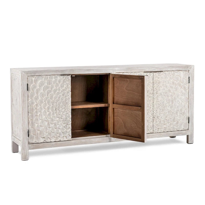 Buffet 4 portes Astrid Crème Vintage