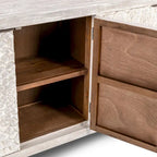Buffet 4 portes Astrid Crème Vintage