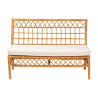 Banc de salle à manger Capella Bohème Moderne en Rotin Miel