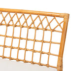 Banc de salle à manger Capella Bohème Moderne en Rotin Miel