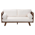 Canapé Uriel en tissu bouclé, de style moderne du milieu du siècle