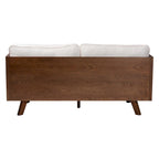 Canapé Uriel en tissu bouclé, de style moderne du milieu du siècle