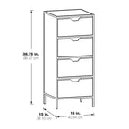 Meuble de rangement d'appoint 4 tiroirs Freeport