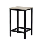 Table de bar compacte 5 pièces moderne avec table et tabourets