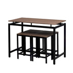 Table de bar compacte 5 pièces moderne avec table et tabourets